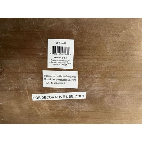 Welcome Fall Double Handled Chippy Wooden Tray 20” L Pumpkins - Picture 7 of 10